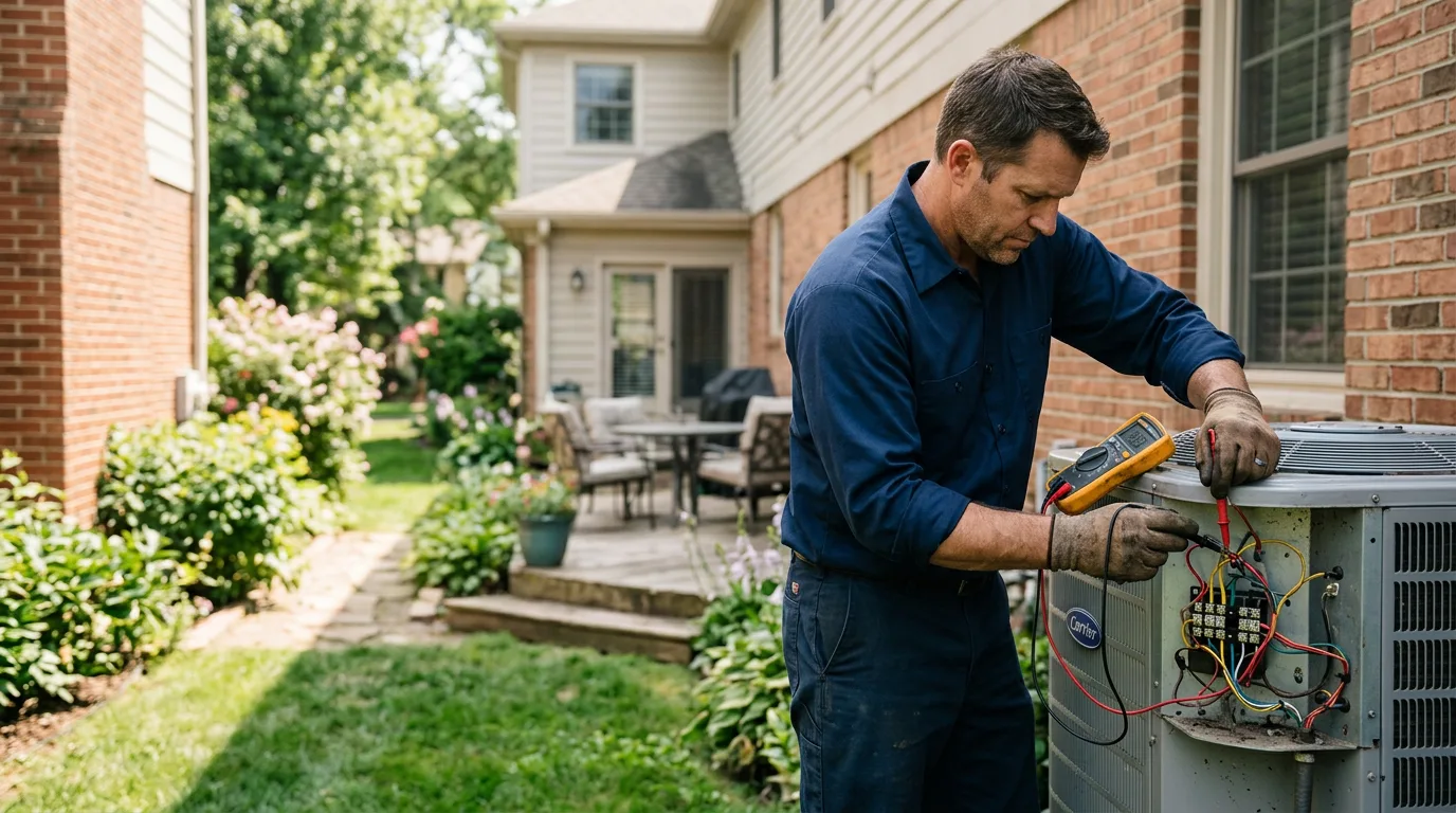 HVAC technician working near Toxey, AL